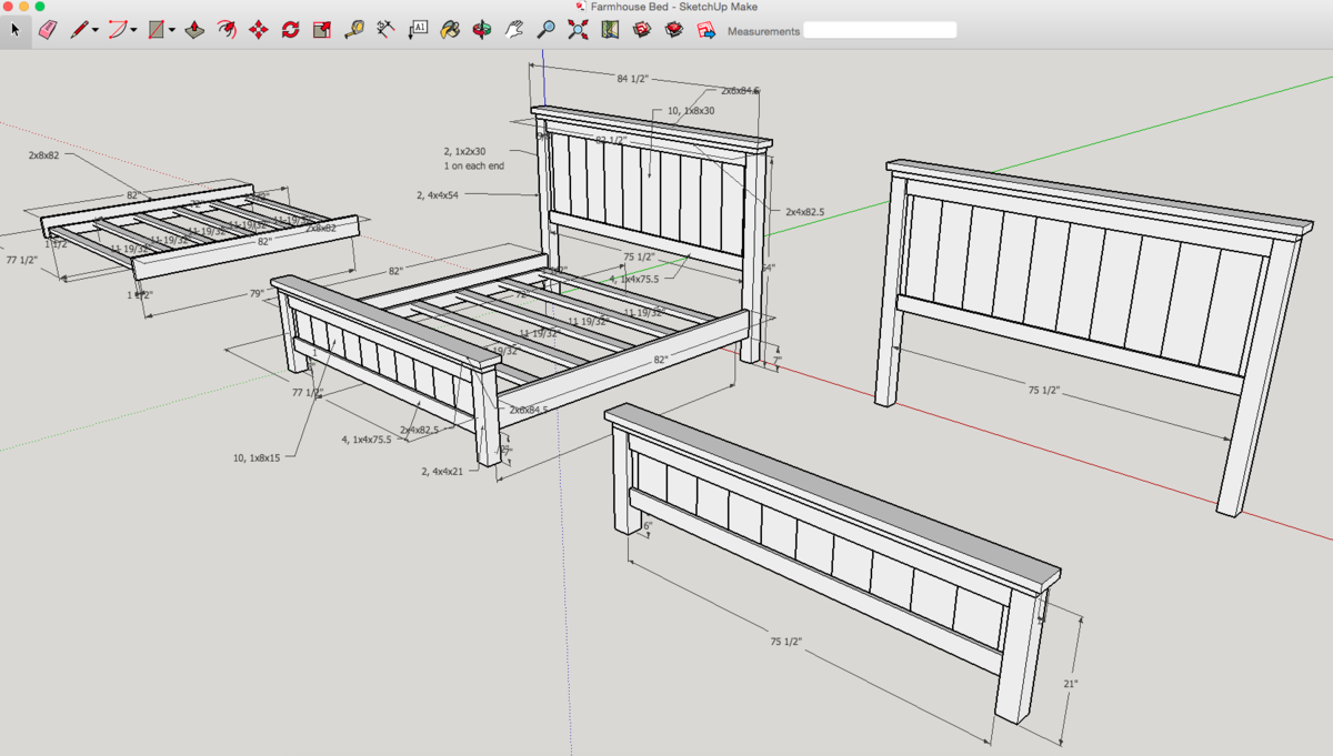 Custom King Bed Frame | Ana White